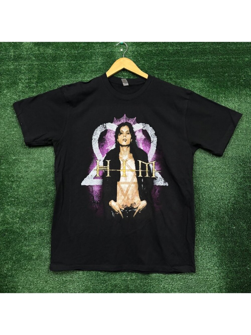 Him Razorblade Romance Gothic Rock Band T-Shirt Size Large
